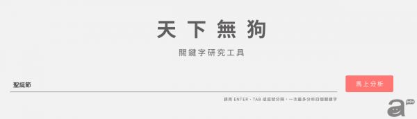 关键字研究工具 - awoo 天下无狗
